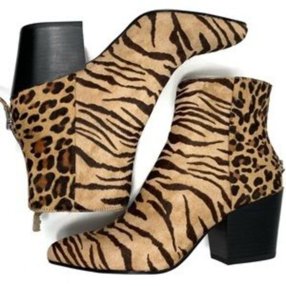 Dolce Vita Coltyn Calf Hair Leopard Ankle Bootie Size 7M Might Fit More Like 6.5 - Picture 6 of 15
